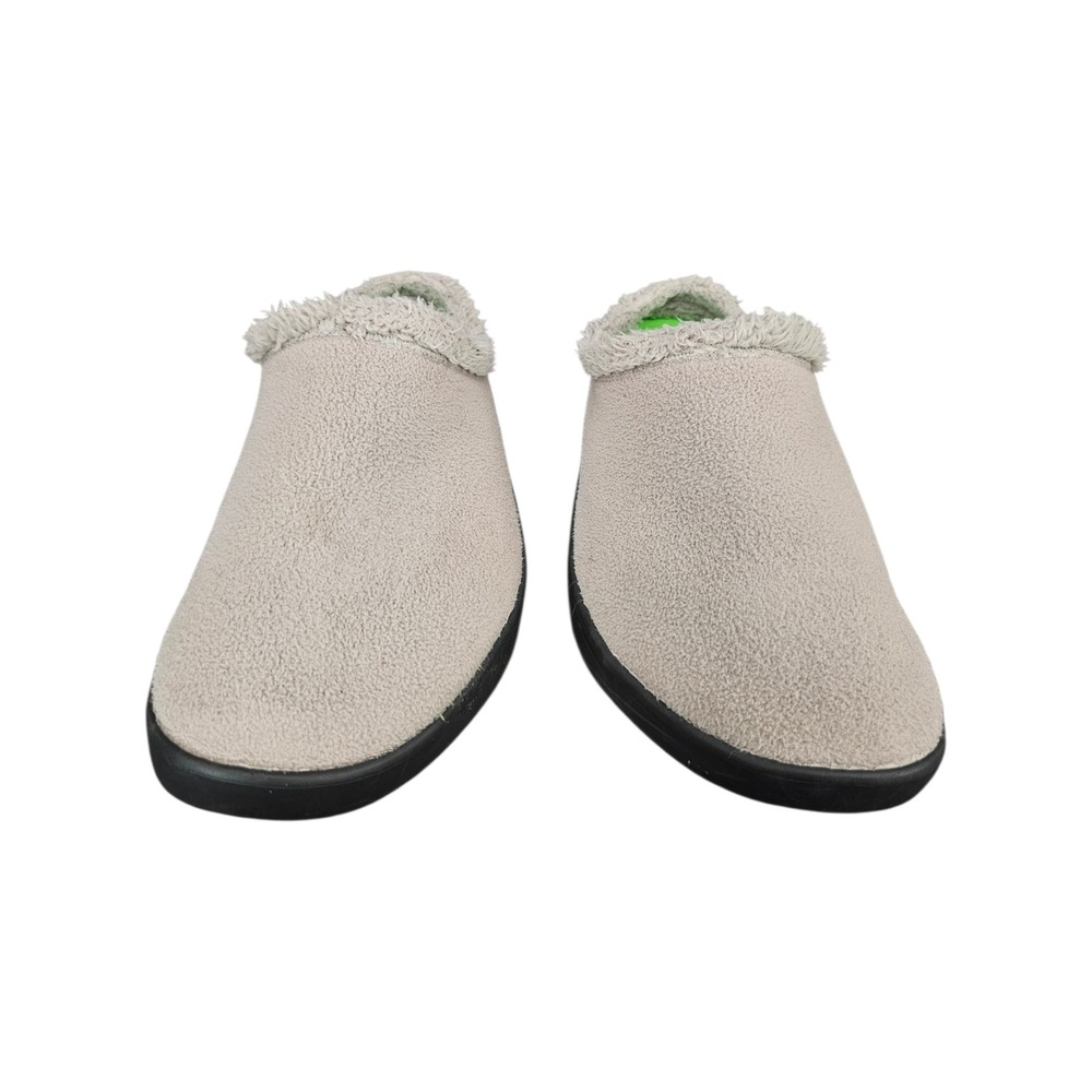 Oofos Mens OOmg Luxe Clog 11 Tan Sherpa Polyester